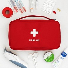 다용도 캠핑 정리 수납 FIRST AID 트래블팩 POUCH L 여행용구급파우치라지 gray !Izus
