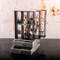 풀커버링 All 아크릴 귀걸이 목걸이 쥬얼리 악세서리 보관함 정리함 보석함