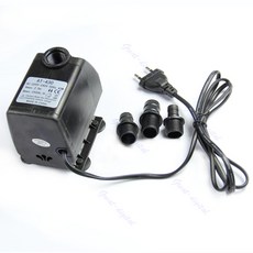 수족관 워터 펌프 탱크 EU 플러그를위한 수중 수중 분수 공기 물고기 220V 45W 2500, 검은색, 1개