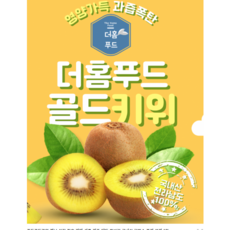 더홈푸드골드키위 전남 산지 직송 과일 선물 과즙 당도 참다래 국내산 한박스 중과 생과 10kg 5kg 점보, 1개