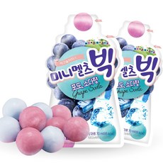 미니멜츠 빅구슬 포도앤소다향 8개 아이스크림, 8개입, 70ml