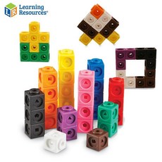 디자인그룹 티에스 러닝리소스 매쓰 링크 큐브 100PCS 사각 십자블록