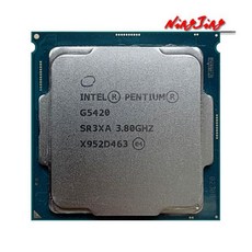 amd 인텔 cpu 인텔 펜티엄 G5420 중고 듀얼 코어 쿼드 스레드 CPU 프로세서 4M LGA 1151 3.8 GHz, 한개옵션0 - g5420