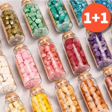 1+1 실링왁스 예쁜컬러 비즈 왁스 씰링 총120P, 스노우J, 1세트, 바이올렛J