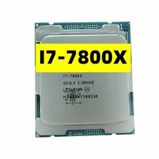 데스크탑 X299 마더보드 코어 I7-7800X CPU 14 nm 6 12레드 3.5GHz 8.25MB TDP 140W I7 7800X 프로세서 LGA2066, 한개옵션0 - 7800x