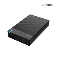 [서진네트웍스] 3.5인치 외장케이스 유니콘 HDD-500V [USB3.1 Gen1/블랙] [하드미포함], 1개