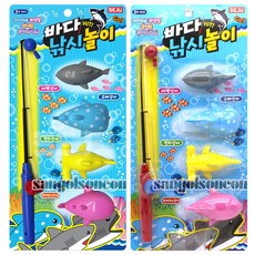[세주] (산골소년)바다 낚시 놀이 낚시대 상어 장난감 릴 물