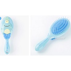헤어 손질 스미코구라시 쿠션 입체 브러쉬 블루 3세 4세 5세 빗, 1개