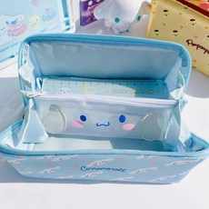 캐릭터 필통 팬 세트 화장품 파우치가방 시나모롤(스카이블루), A. 유고이 개 연필 가방