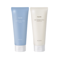 러베 유기농 수딩 젤 로션 150ml + 세라마이드 고보습 크림 150ml, 1세트