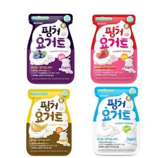 아이배냇 핑거요거트 4종, 1개, 바나나+딸기+블루베리+요거트, 20g