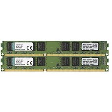 킹스턴 KVR16LN11K2/16 RAM 16기가바이트 1600MHz DDR3L 비 ECC CLC11 DIMM 1.35V 키트 (2x8GB) 240 핀, 단일상품
