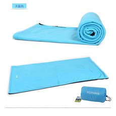 동계 침낭 군용 오리털 차박 마약 마약구스 2인용, 하늘색 폴라 플리스 침낭 0.8kg