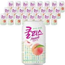 쿨피스 복숭아 350ml x 24캔 간식 겨울 아이들 회사 집 휴게실 탕비실 학교 자취필수 과자, 24개