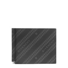 지방시 20FW 블랙 그레이 체인 코팅 로고 캔버스 머니클립 BK6028K0Z0 002