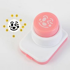 도시락 김 펀칭기 스마일 주먹밥 소풍, 1개, 핑크