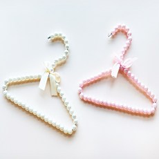 진주 애견 소형 의류걸이 반려견 강아지 미니 옷걸이, 아이보리, 1개