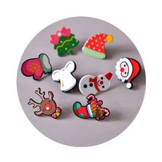 쁘띠 크리스마스 뱃지 브로치 5P 8종 패션소품 쥬얼리 장식 배찌 빼찌 의상코디