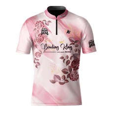 볼링티셔츠 볼링집업티 우리동네볼링왕 CoWD06-핑크 우동왕 우동볼 애크미 ACME 볼링연습티