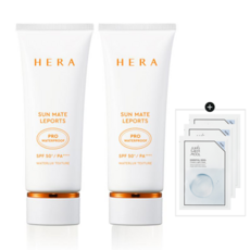 헤라 선 메이트 레포츠 프로워터프루프 (70ml 2개+마스크3장) SPF50+PA++++
