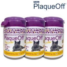  프로덴 플라그오프 강아지 고양이 치석제거제 영양제, 구강건강, 플라그오프 파우더 40g 고양이용 치석제거, 3개 