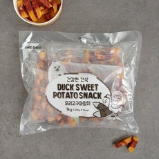더독 오리고구마말이 1kg, 오리고구마말이 1Kg 대용량 더독, 1개