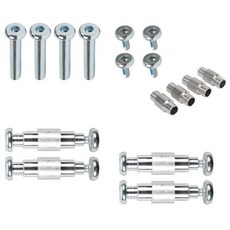 인라인 스케이트 축 및 알루미늄 스페이서 8팩 30mm 너트 및 볼트