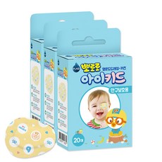 해호 뽀로로 아이키드 20매입 안구보호용 아이패치 3개, 60개입, 1세트