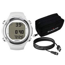 Suunto . D4i Novo with Compatible USB Cable and Soft Po 순토. 호환 가능한 USB 케이블과 소프트 파우치가 포함된 D4i Novo(흰색, 1개 - 순토d4i케이블