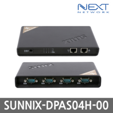 SUNIX-DPAS04H-00 이더넷 4포트 RS232 시리얼 컨버터, 단품