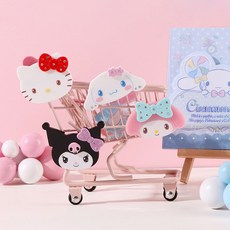 산리오투명집게핀