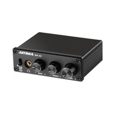 미니 앰프 2.0 하이파이 디지털 디코더 USB DAC 오디오 헤드폰 앰프 24 비트 96KHz 동축 광 출력 RCA 앰프, 0 Black DACA2_0 CHINA - 하이파이맨세레나데