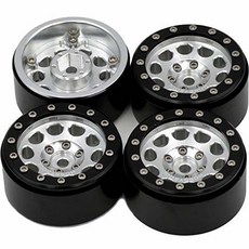 hobbysoul 4pcs RC 1/10 Aluminium 1.9 Beadlock Wheels Rims Hex/211067