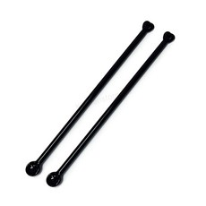 Bestra 홈카페 하트 유리머들러, 하트 블랙, 2개