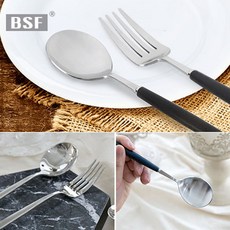 SEDREE 로제 & 로얄 디아망 고급 커트러리 모음, 로제 커트러리 숟가락[그레이], 1개