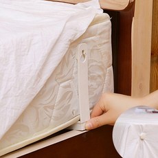 침대시트 패드 커버 고정 밴드 매트리스 이불 침대보 밀림방지 집게 클립 핀 홀더 4P, 기본타입4P
