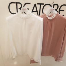 진주달린넥케이프레이스카라