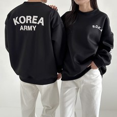 로카 겨울 기모 맨투맨 긴팔티 방한 상의 남녀공용