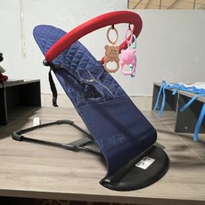 아기 흔들의자 침대 신생아 수면 안락 편안한 어린이 재우기 베이비, 23. 진한파란색+부티크+두꺼운면+장난감(3개)