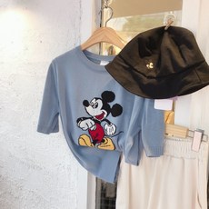 보블리에 / (정품) MICKEY 퍼프 반팔 니트