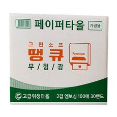 크린소프 땡큐 페이퍼타올(3000매), 1box, 3000매