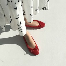 [당일발송/작은발] 벨라 발편한 여성 발레리나 리본 플랫슈즈 구두 (1cm)