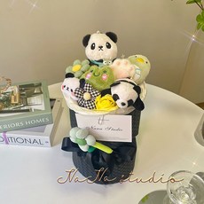 잔망루피 꽃다발 커스텀 인형 여자친구 크리스마스 신혼부부 생일 선물 인형다발 아이 발표회, R