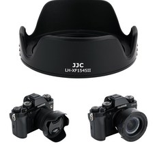 [JJC] 후지 XC 15-45 니콘 Z 40mm XF 18mm f2 R 카메라 원형 후드, LH-XF1545II BLACK, 1개