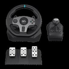 PXN V9 Volante PC 게임 레이싱 스티어링 휠 PS4 Xbox One PC 윈도우 닌텐도 스위치 Xbox 시리즈 S X용 270 ° 900 °, 1개, 1) Black