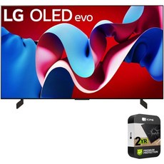 LG OLED42C4PUA 42인치급 OLED evo C4시리즈 스마트 TV 4K 프로세서 2024 갱신 2년 강화 보호팩 번들