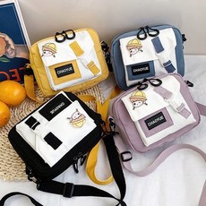 귀여운 소녀 브로치 미니크로스 가방 핸드폰 소지품가방