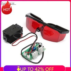 고출력 포커싱 블루 레이저 모듈 TTL 450nm 12V DIY CNC 절단 조각기 액세서리 + 고글, 한개옵션0