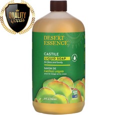 데저트 에센스 에코 하비스트 티 트리 오일이 함유 된 카스티야 액체 비누 960 ml, 수량: 1　　　　　(상품코드141p)
