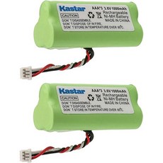 Castar 2팩 AAA 3.6V 1000mAh Ni MH 충전식 배터리 교체용 Zebra Motorola 심볼 82 67705 01 LS 4278 M BTRI LS42RAAO, 2개